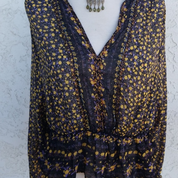 Free people bohemian flowy blouse - Picture 2 of 8